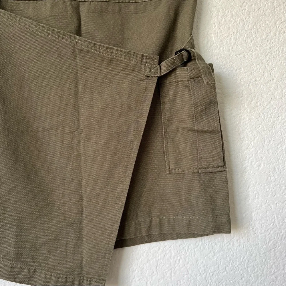 Urban Outfitters Green Khaki Cargo Skirt